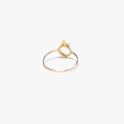 The Dainty Butterfly Ring in Solid Gold