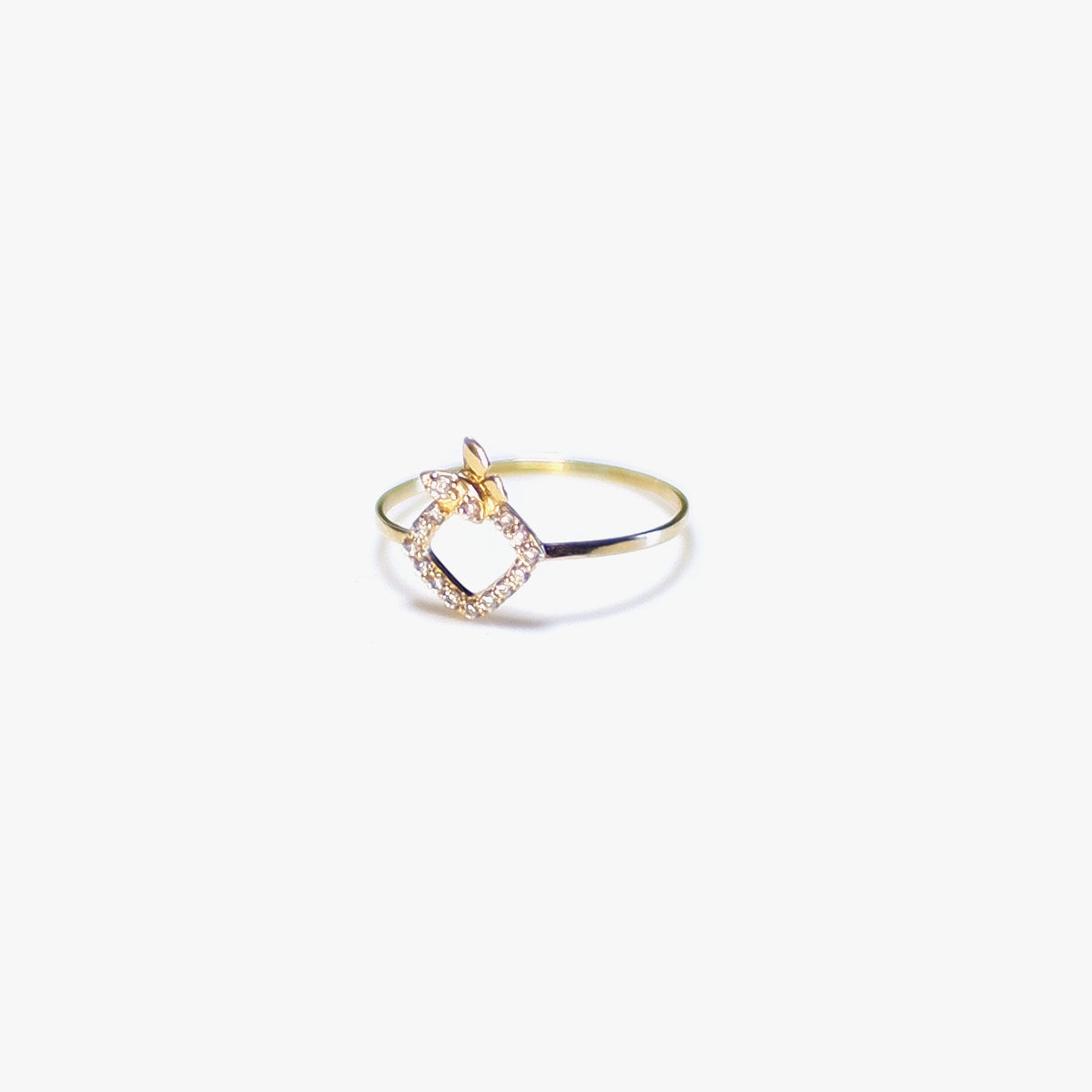 The Dainty Butterfly Ring in Solid Gold