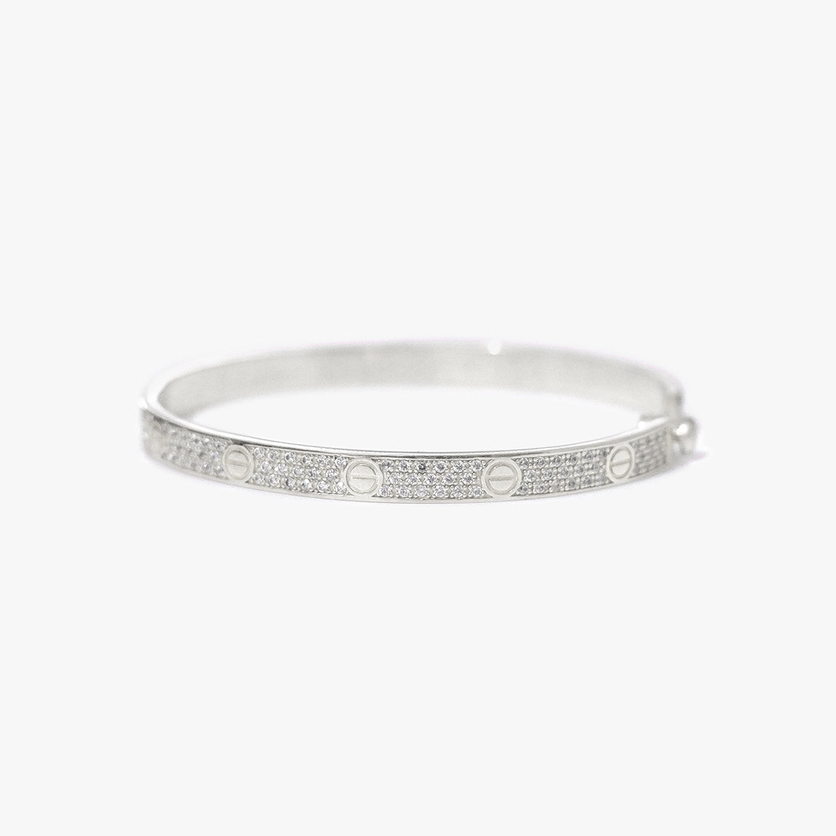 (Handed-down) The Full Pavé Bangle in Solid Gold