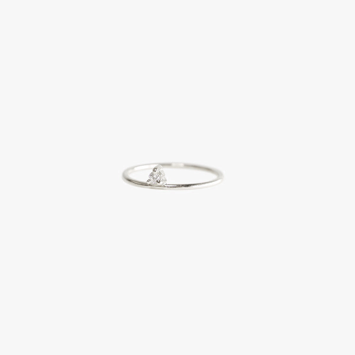 The Floating Diamond Ring in Solid Gold